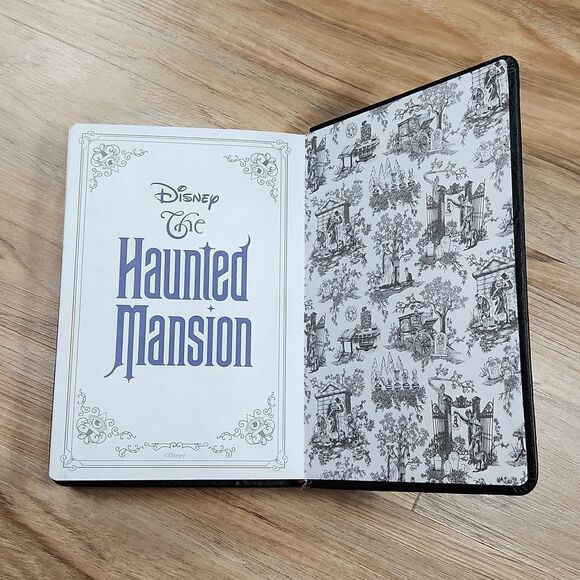 🔺️NWT Disney Black & Silver "The Haunted Mansion" Hardcover Journal - Picture 5 of 11